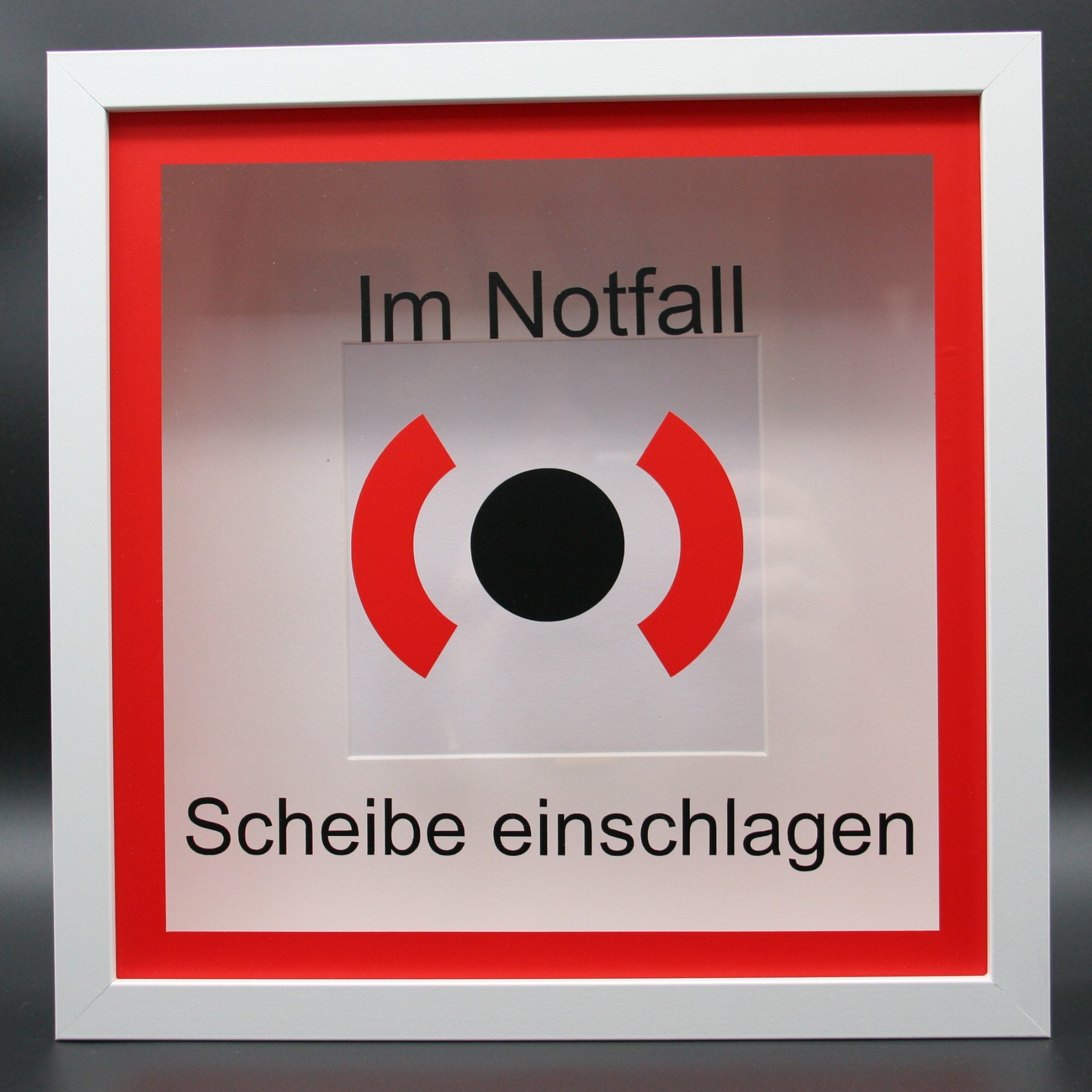 Notfall Bilderrahmen