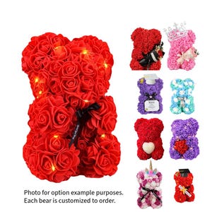 Celebration Artificial Rose Bear