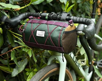 Bohême extérieur | Sac de guidon | Sac burrito pour vélo de gravier Bikepacking | ECOPAK® RECYCLÉ