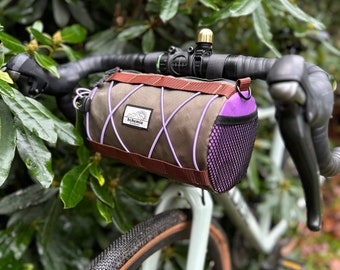 Bohemia al aire libre | Bolsa para manillar | Bolsa de burrito para ciclismo de grava Bikepacking | ECOPAK® RECICLADO