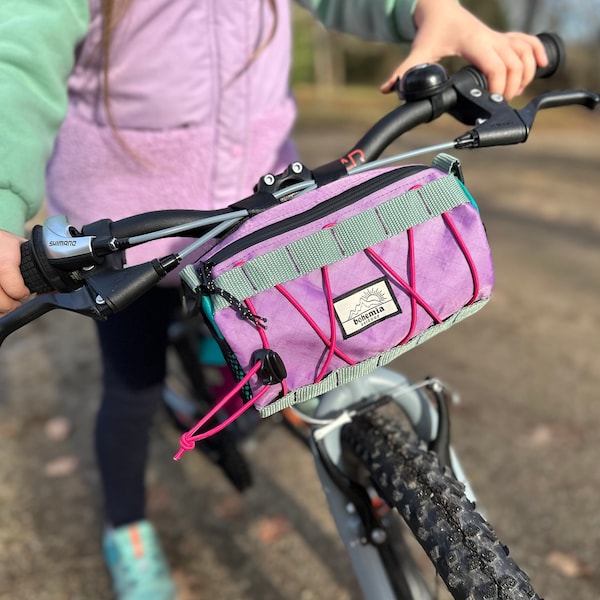 Bohemia Outdoor | Custom Bicycle Burrito Bag for Kids | Handlebar Barrel Gravel Bikepacking Cycling | RECYCLED ECOPAK® / X-PAC®