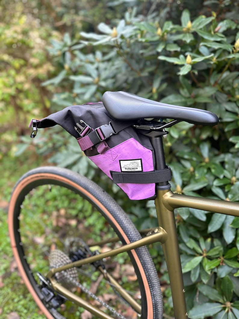 Bohemia Outdoor Custom Saddle Bag Handlebar Bag Set Bikepacking Gravel Cycling RECYCLED ECOPAK® / X-PAC® Bild 4