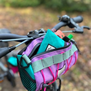 Bohemia Outdoor Custom Bicycle Burrito Bag for Kids Handlebar Barrel Gravel Bikepacking Cycling RECYCLED ECOPAK® / X-PAC® Bild 2