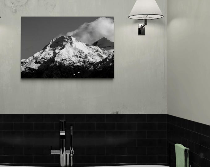 Diamantglasbild Das Wasenhorn – Schweizer Alpen, Berglandschaft, Wandkunst, Naturfotografie, Panorama, Wanddeko, Geschenkidee, Bergmotiv