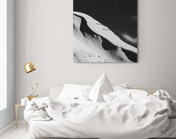 Diamantglasbild Berg Raifte – Obergoms, Wallis, Schweizer Alpen, Berglandschaft, Wandkunst, Naturfotografie, Bergmotiv, Geschenkidee“