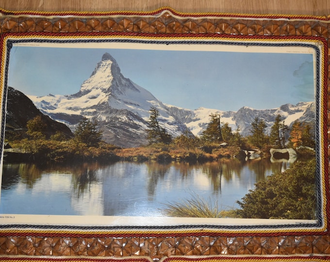 Bergbild Panorama Matterhorn mit Grindjisee – Schweizer Alpen, Wandkunst, Naturfotografie, Berglandschaft, Panorama, Wanddeko, Geschenkidee