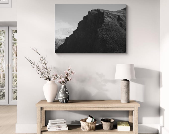 Diamantglasbild Das Glishorn – Schweizer Bergwelt, Wandkunst, Naturfotografie, Alpen, Bergmotiv, Panorama, Wanddeko, Geschenkidee“