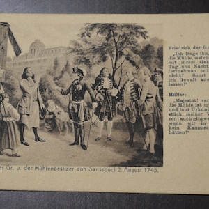 Ansichtskarten Friedrich der Grosse und der Mühlenbesitzer