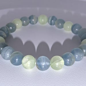 8 mm niebieski lumerian akwatyn i zielony CALCiTE. Jesteś gotowy na zmianę? Sprawdź duchowość i przejmij kontrolę?