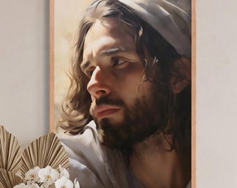 救世主イエス・キリストの肖像画 - 宗教的な装飾のための伝統的な