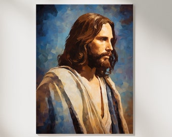 Jesus Christ Digital Painting Printable Christian Artwork