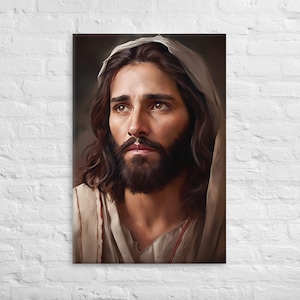 Jesus Christ Portrait - Christian Canvas Print & Confirmation Gift