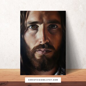 Printable Jesus Portrait | Digital Jesus Art Print | Jesus Print | Jesus Picture | Christian Art | Christian Printables | Christ Painting