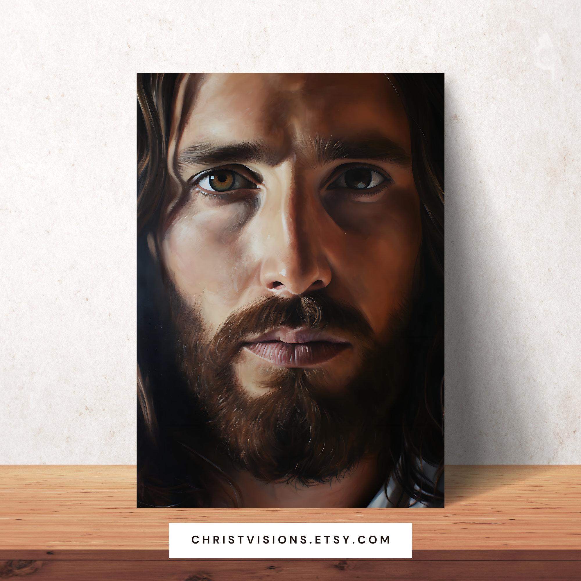 Printable Jesus Portrait Digital Jesus Art Print Jesus Print Jesus