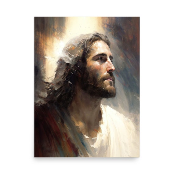 Radiant Jesus Portrait | Christian Digital Art (Digital Download)