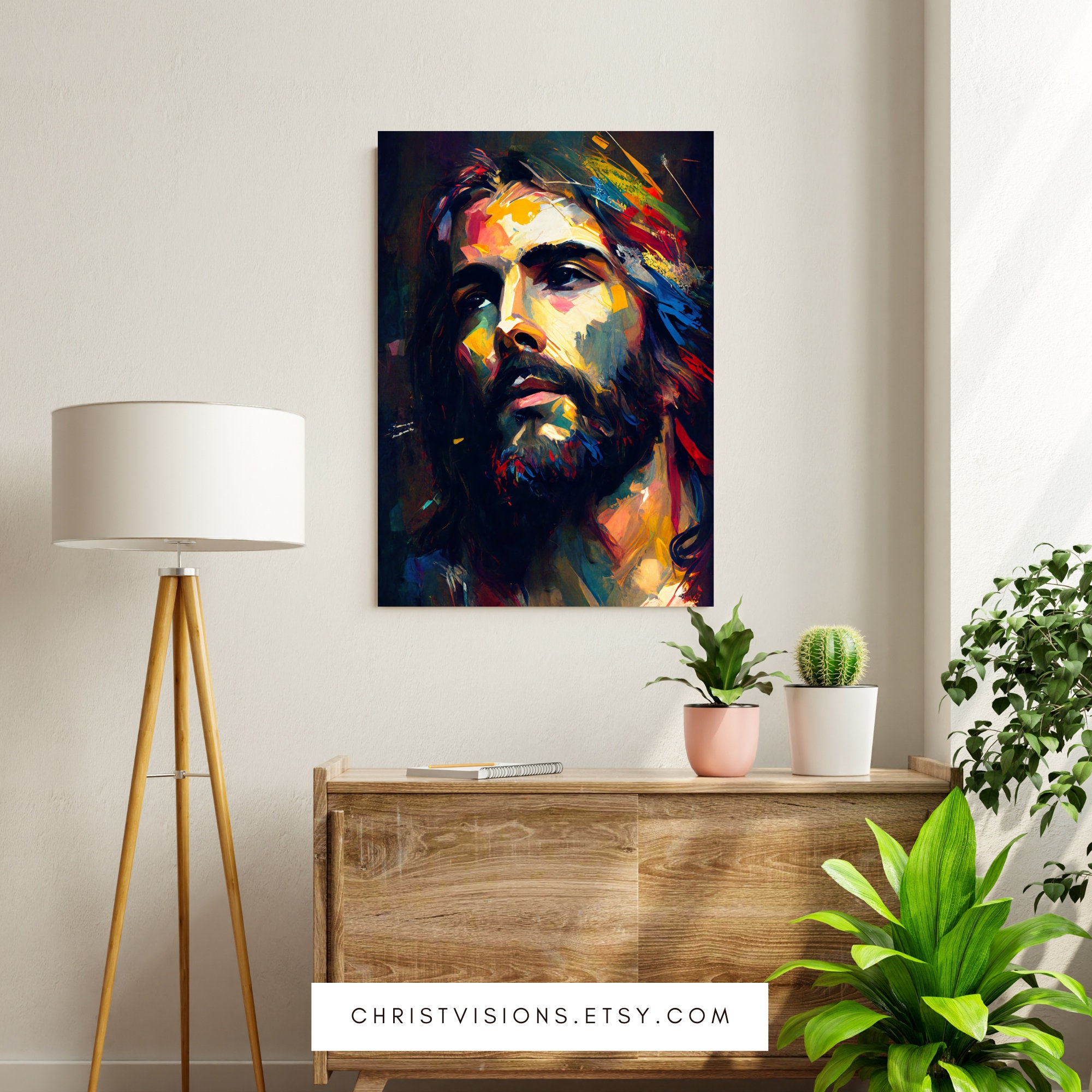 Christian Art Print Jesus Art Christian Wall Art Modern Christian Art