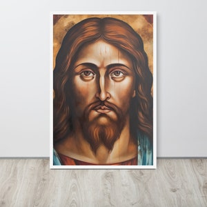 Orthodox Christian Jesus Christ Icon - Christian Art Print & Baptism Gift
