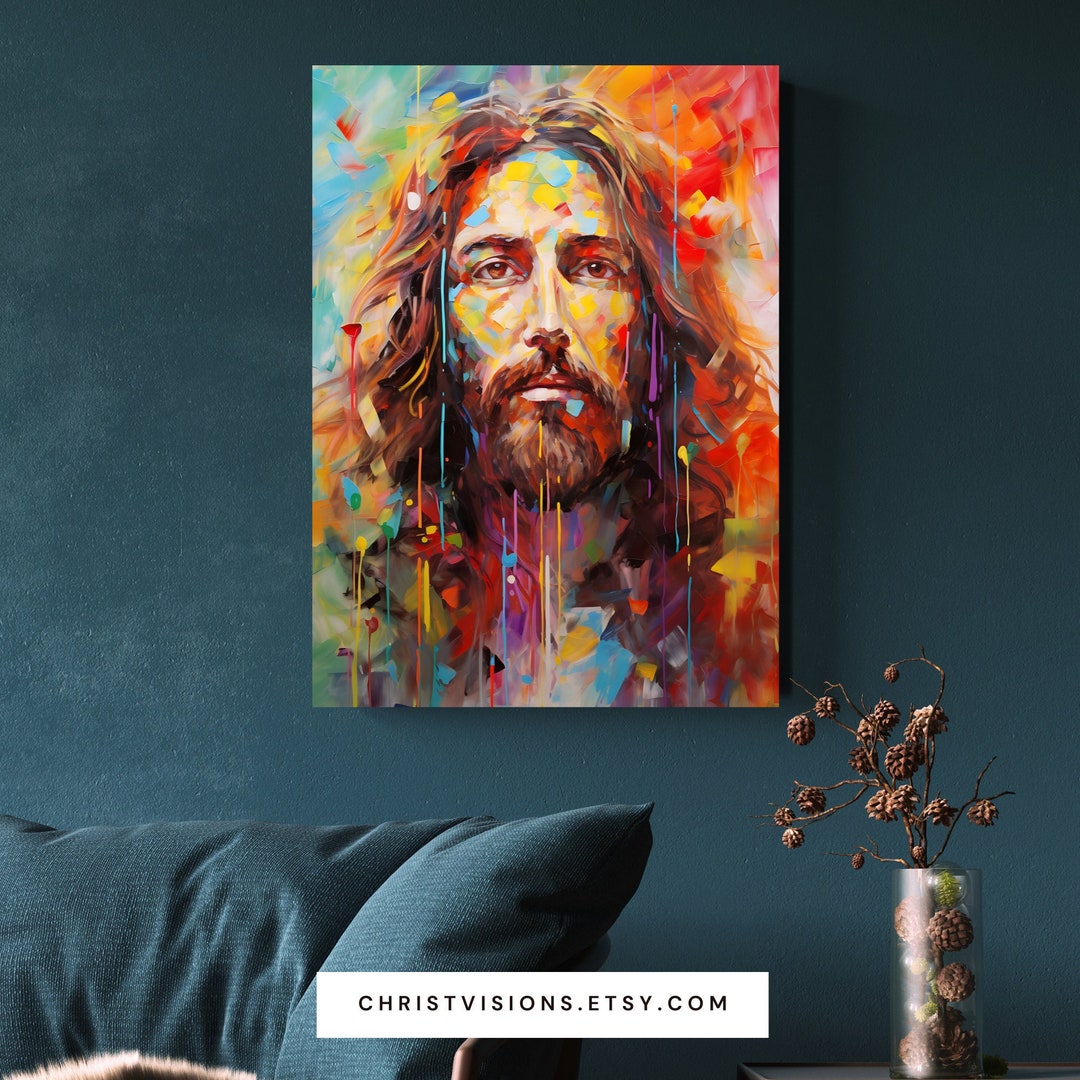 Modern Christ Art Jesus Art Jesus Print Jesus Painting Etsy