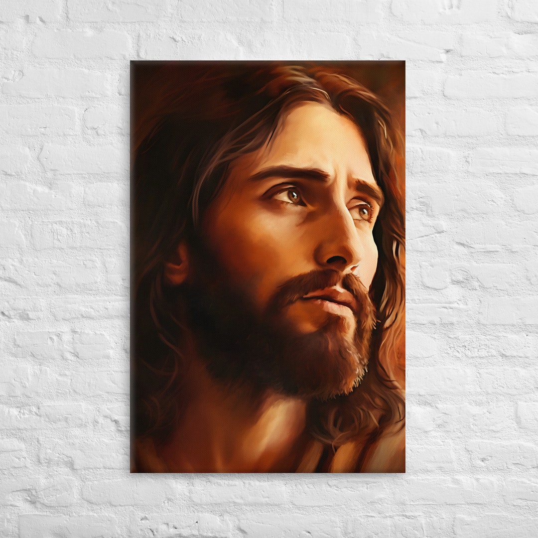 Canvas Print Portrait of Jesus Christ - Religous Wall Art for Christian ...