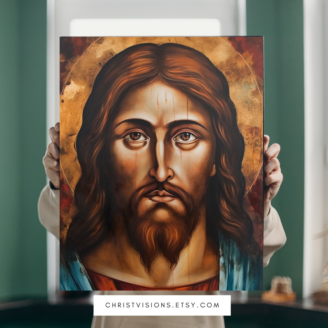 Jesus Christ Icon Art Orthodox Icon Jesus Painting Etsy Australia