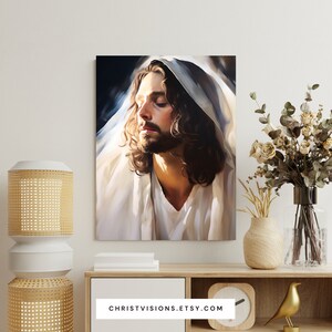 Rabbi Jesus Digital Art Print Printable Jesus Art Jesus Painting Jesus Print Christ Picture Jesus Picture Messiah Yeshua image 8