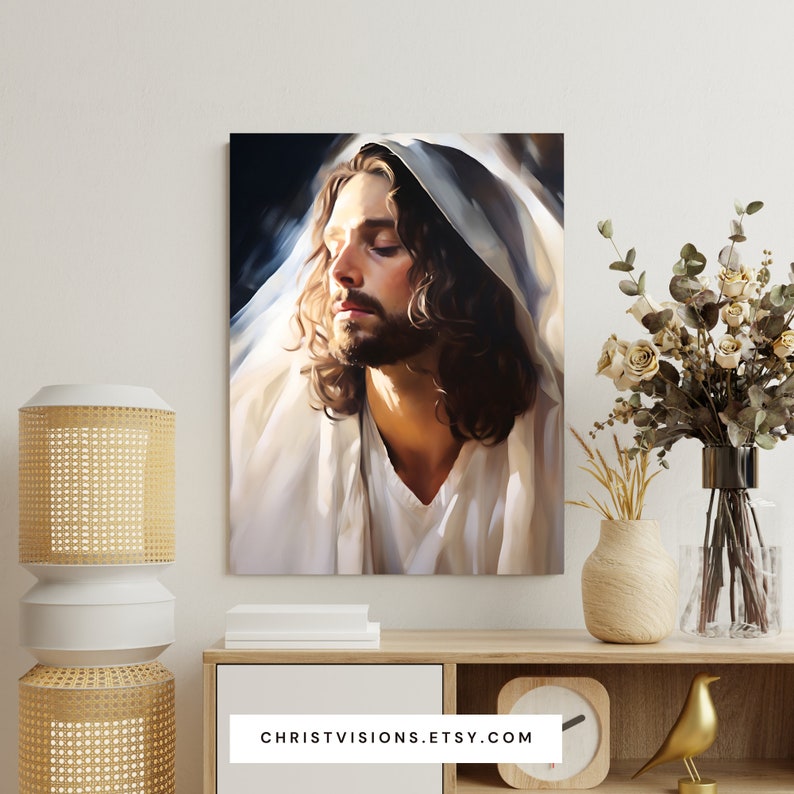 Rabbi Jesus Digital Art Print Printable Jesus Art Jesus Painting Jesus Print Christ Picture Jesus Picture Messiah Yeshua image 8