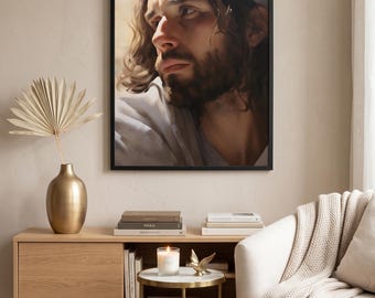 救世主イエス・キリストの肖像画 - 宗教的な装飾のための伝統的な