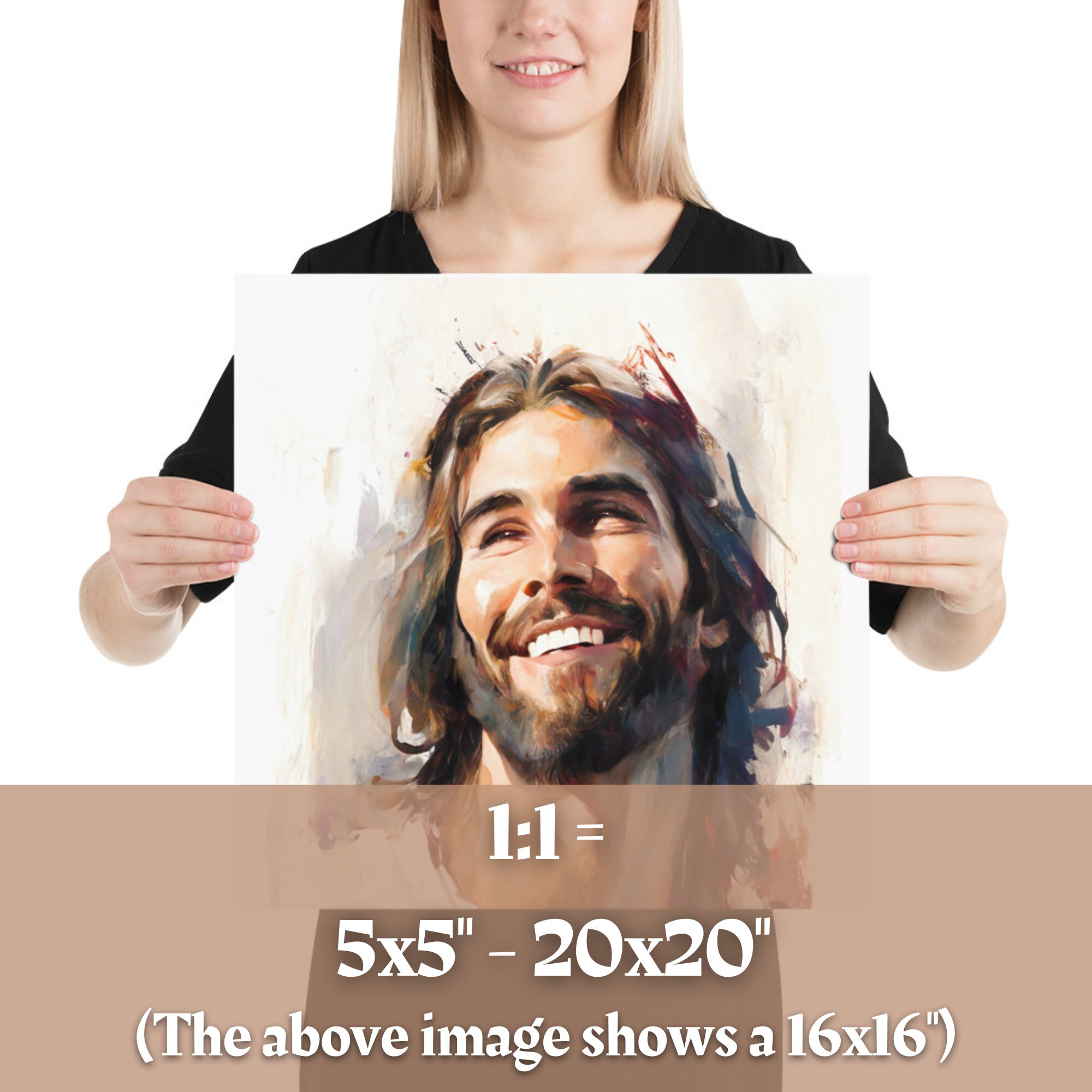 Laughing Jesus Printable Art Smiling Jesus Art Bible Art Jesus Watercolor Bible Printables ...