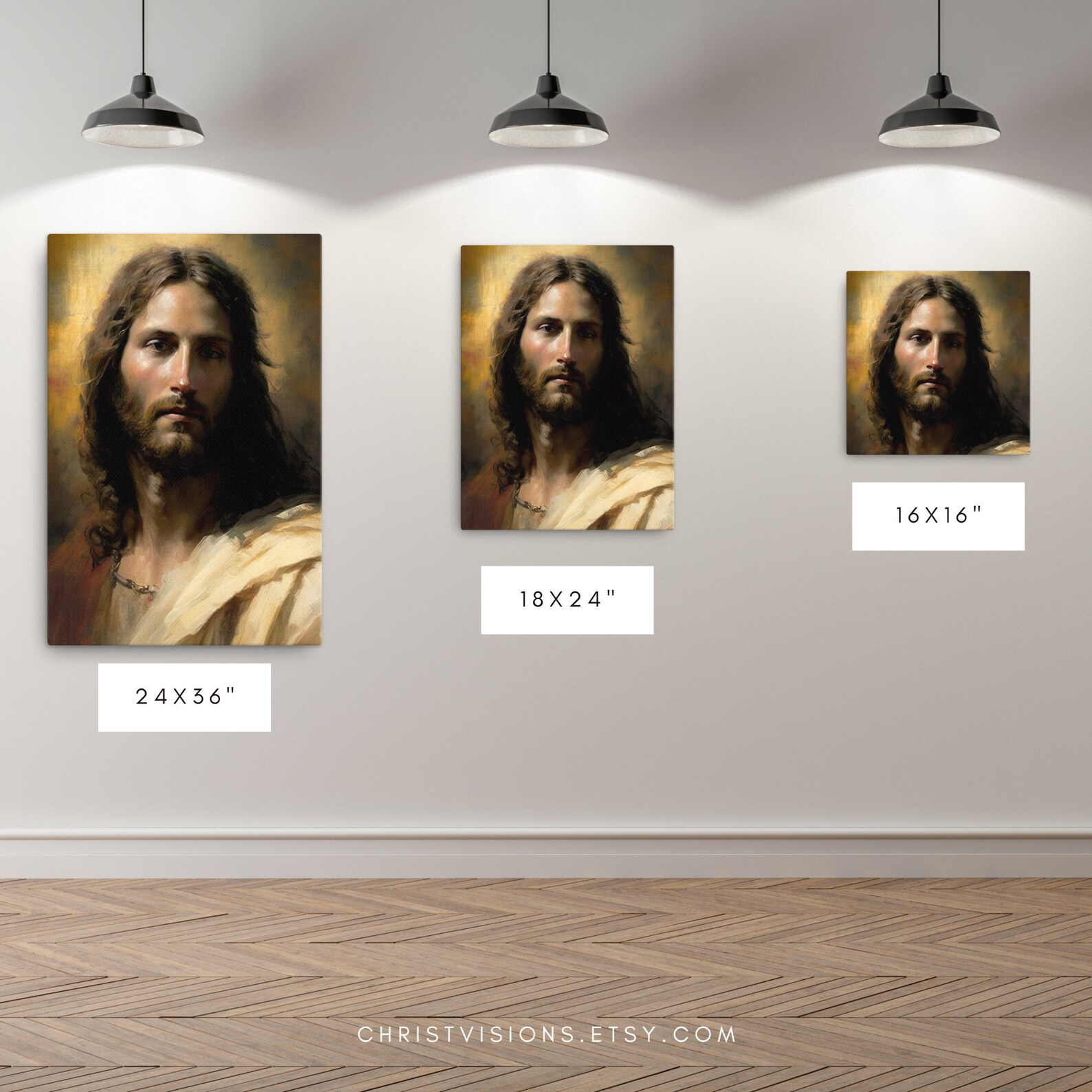 Jesus Canvas Print Jesus Art Print Christian Wall Art Traditional ...