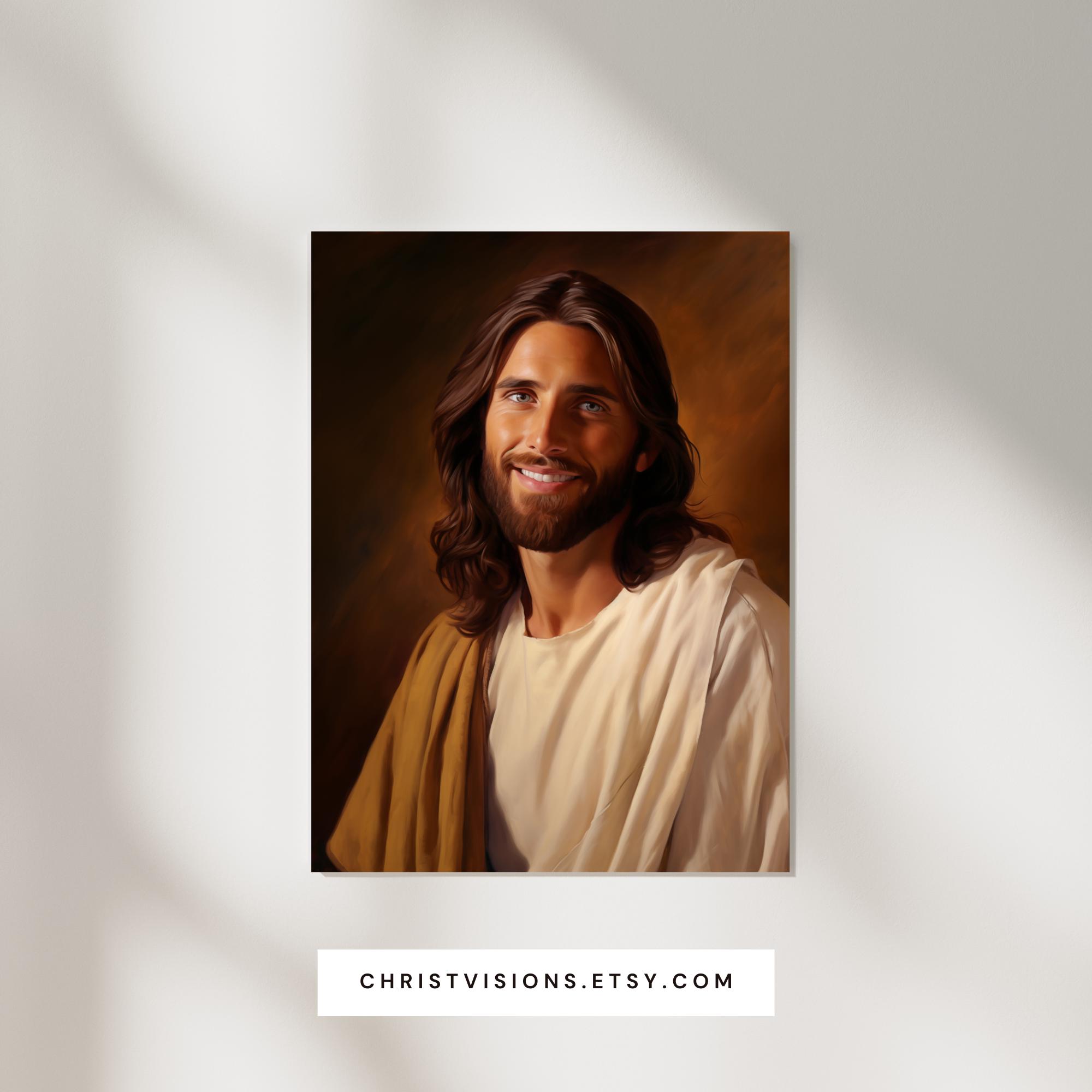 微笑むイエス・キリストの肖像画 - LDS アート | キリスト教