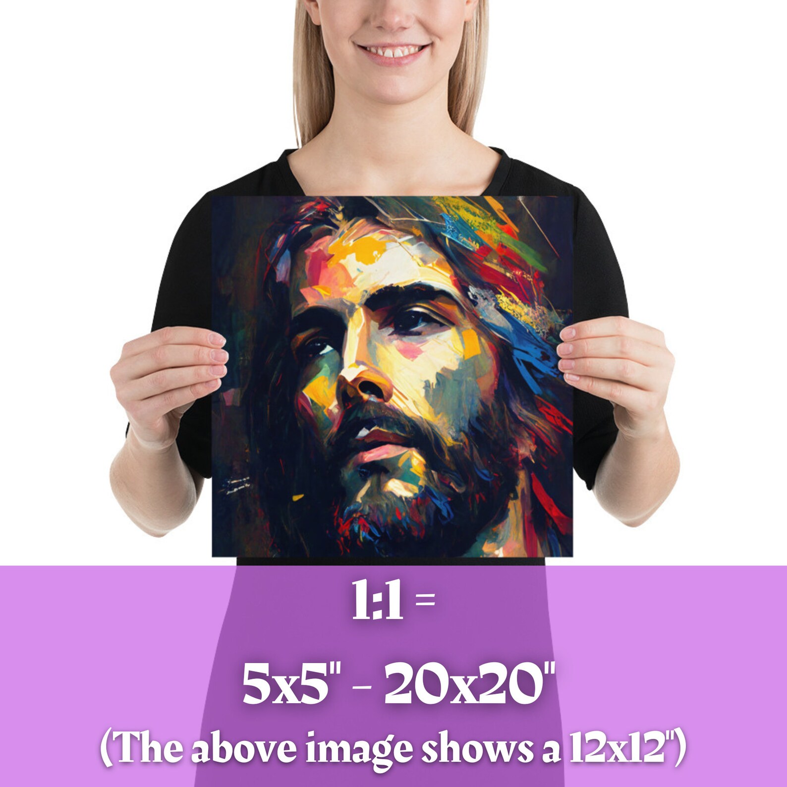 Printable Jesus Painting Christian Printable Art Jesus - Etsy