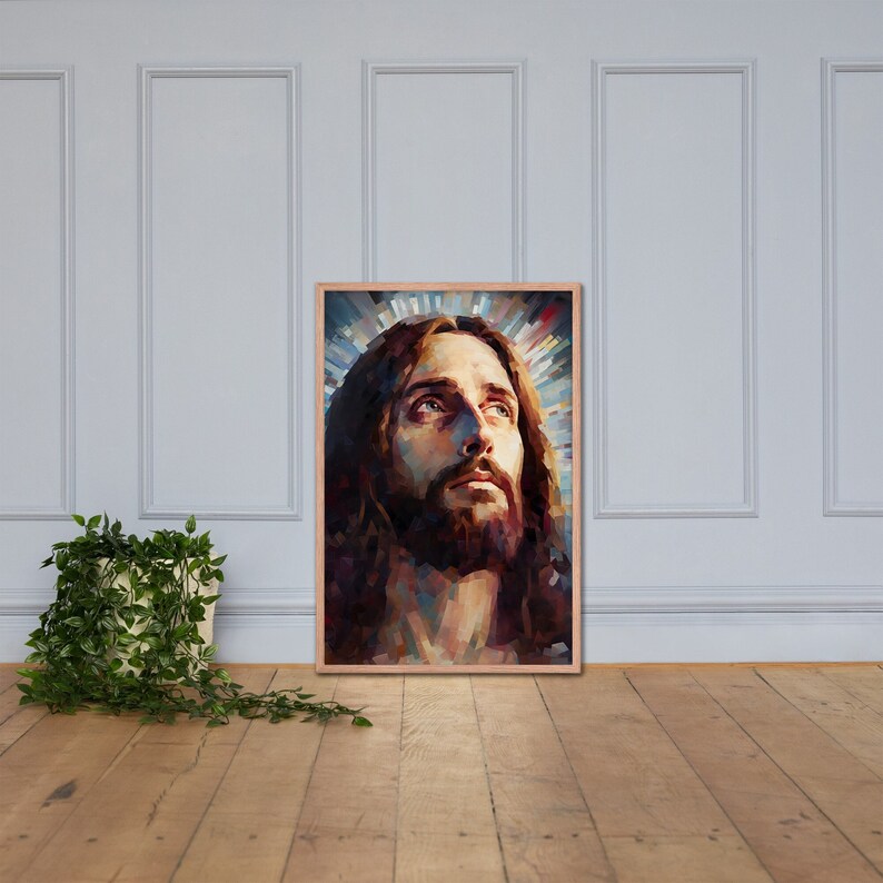 Framed radiant Lord Jesus Christ Art Print Jesus Etsy UK