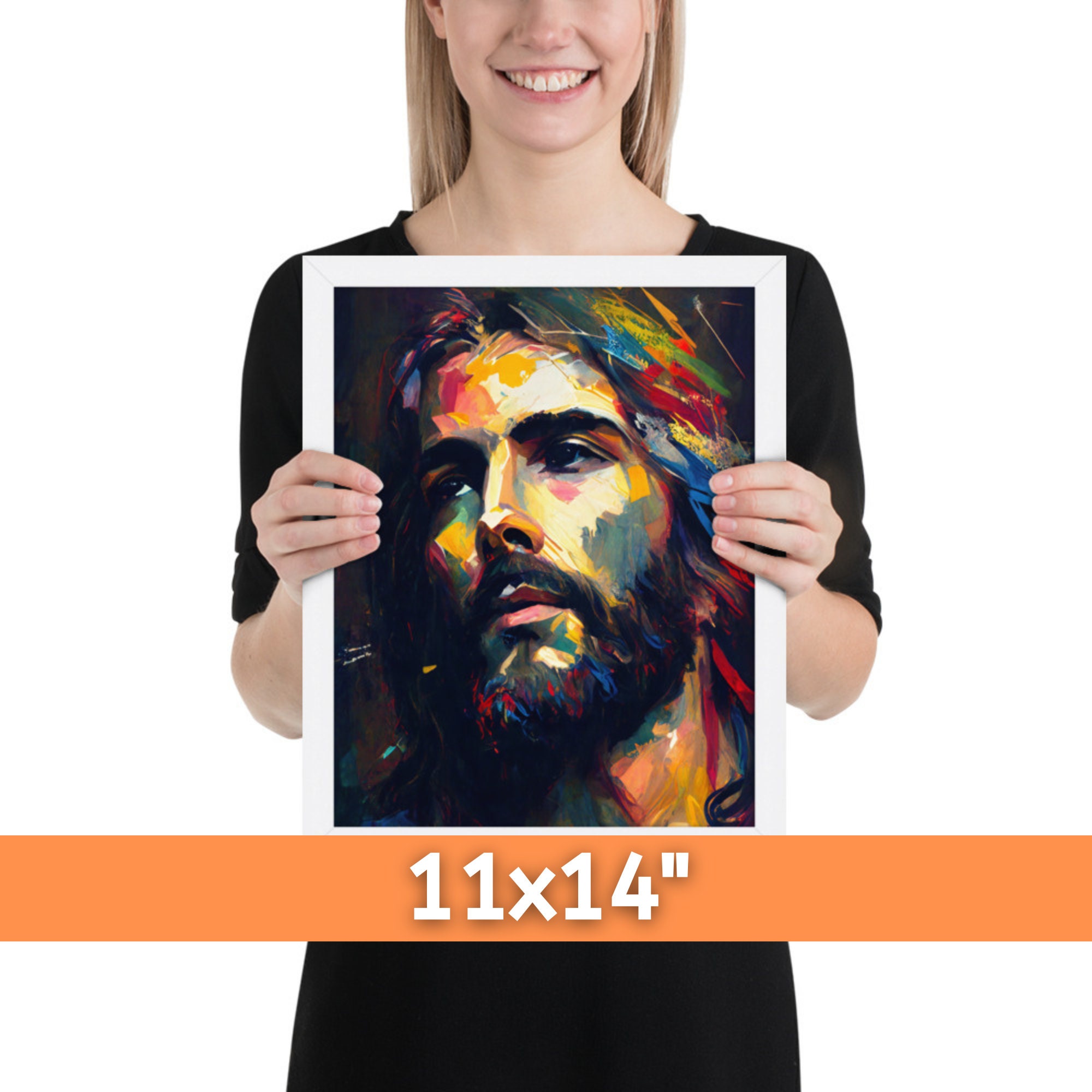 The Savior Jesus Framed Christian Modern Art Jesus Art Jesus Painting