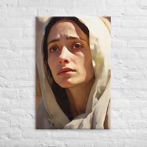 Our Lady The Virgin Mary Catholic Canvas Print - Religious Wall Art & Mother&#39;s Day Gift Art