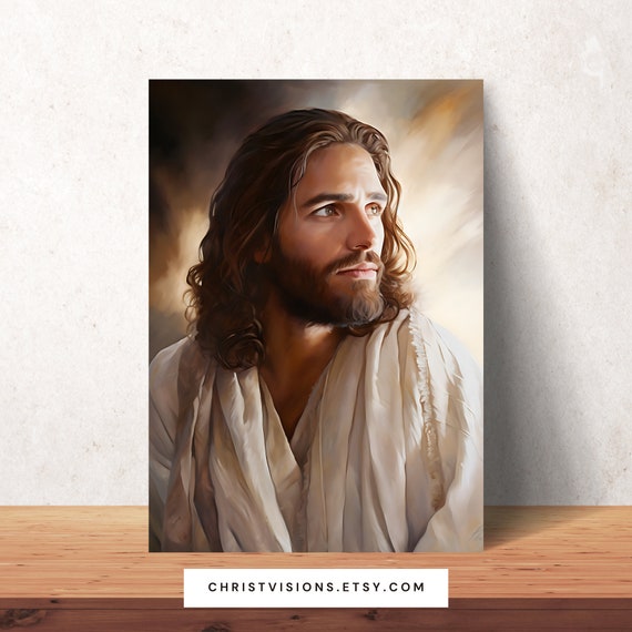 印刷可能なイエス・キリストの肖像画 | キリスト教聖書アート