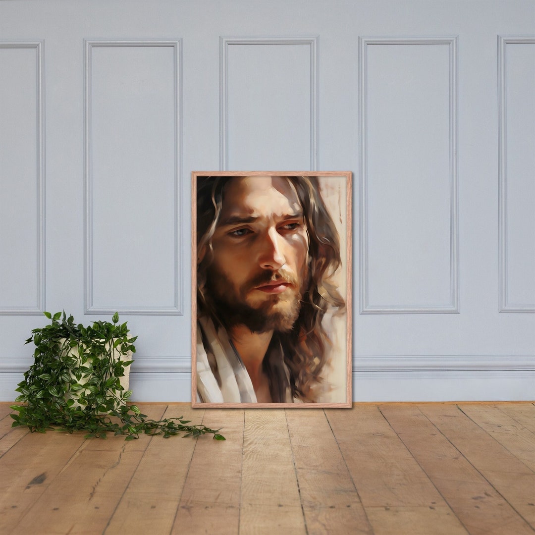 Jesus Christ Portrait Christian Wall Art - Baptism and Confirmation ...