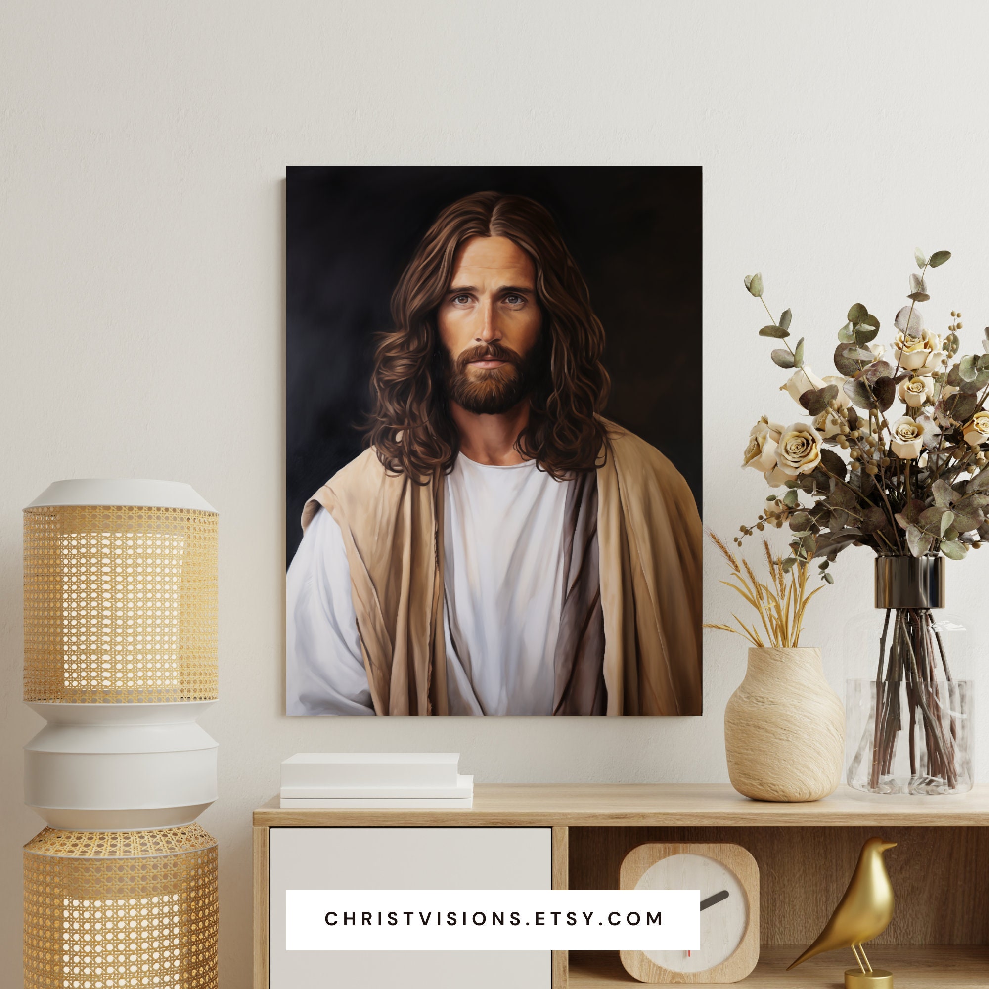 Jesus Christ Portrait Christian Art Print Jesus Art Prints Traditional