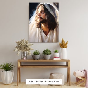 Rabbi Jesus Digital Art Print Printable Jesus Art Jesus Painting Jesus Print Christ Picture Jesus Picture Messiah Yeshua image 3