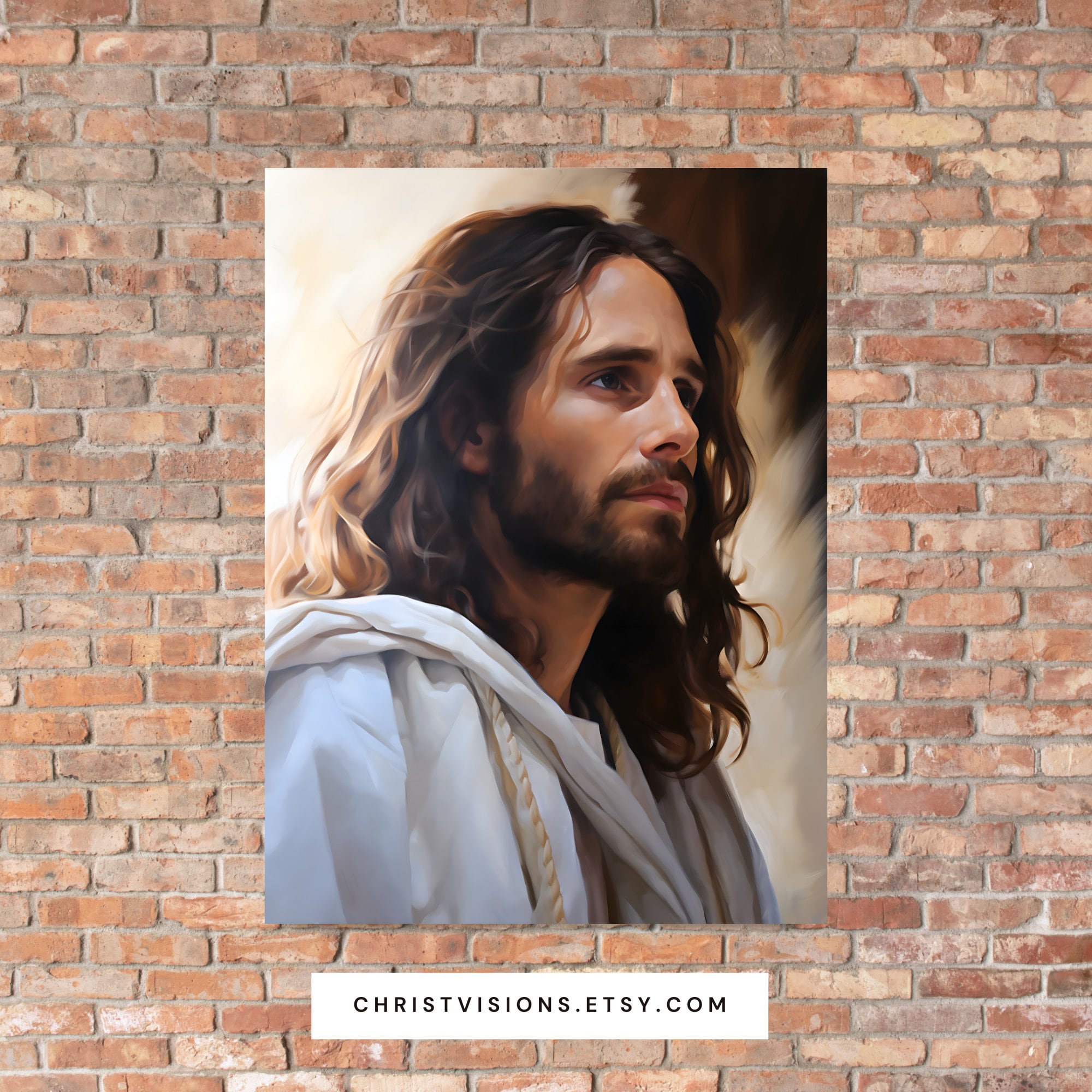 Printable Jesus Christ Portrait - Christian Wall Art, Bible-inspired ...