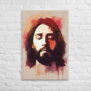 Minimalist Artwork Of Jesus - Modern Christian Art Print On Canvas