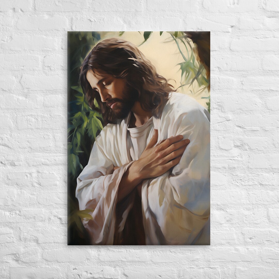 Jesus Christ in the Garden of Gethsemane - Christian Canvas Print ...