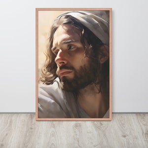 Retrato del Salvador Jesucristo - Arte mural cristiano tradicional
