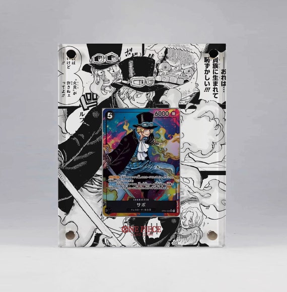 One Piece Card Game Acrylic Card Frame Sabo Manga Alt Art - Etsy