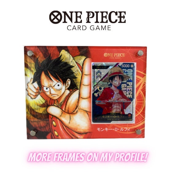 Cadre de carte en acrylique pour jeu de cartes One Piece Monkey D