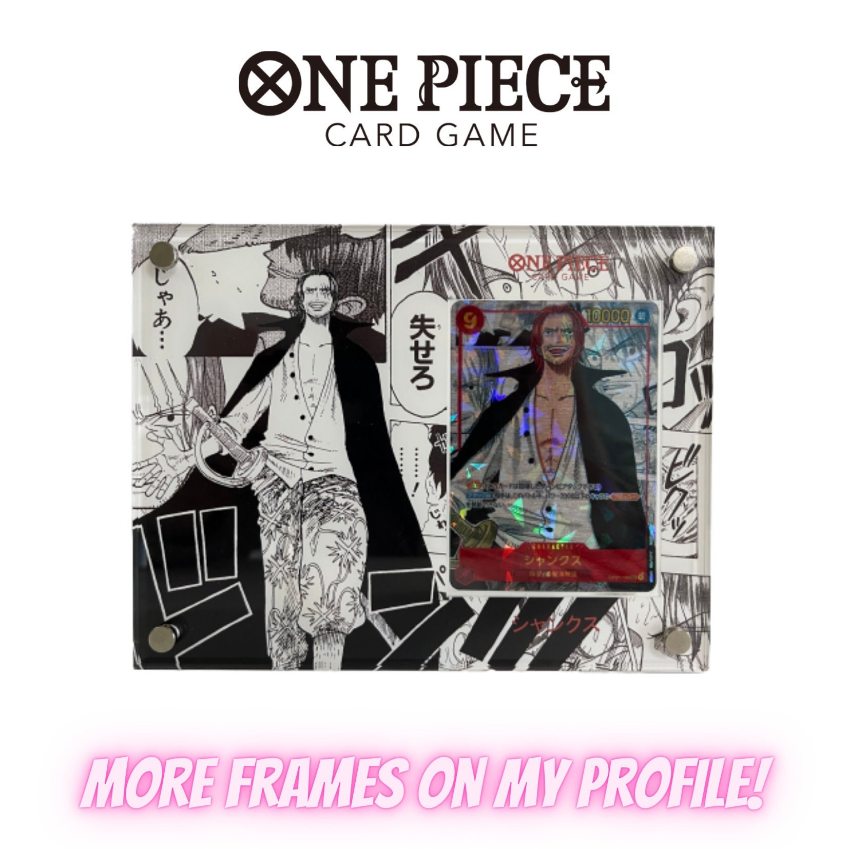 Shanks One Piece Tcg One Piece Card Game Acrylic Card Frame Shanks Manga - Etsy UK