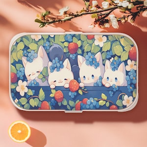 Kawaii Anime Cats Bento Box, Cute Cat Lunchbox, BPA-Free Eco Friendly Food Container, Cute Bento for School, Office, Picnic, & Gifts