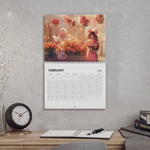 Kawaii Coffee Shops & Flower Boutique Calendar 2024 Kawaii Calendar ...