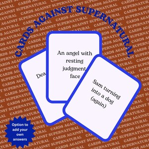 Cards Against Supernatural – Supernatural Party Game, Hunter Humor, Monster Game Night, Customisable Printable Game