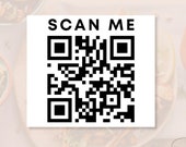 Personalisierte QR-Code Etiketten – Individuelle Verlinkung für Social-Media Accounts, Geschenke, Events & Organisation, Aufkleber