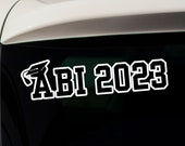 ABI 2023 Autoaufkleber - präsentiere stolz dein Abitur auf deinem Fahrzeug